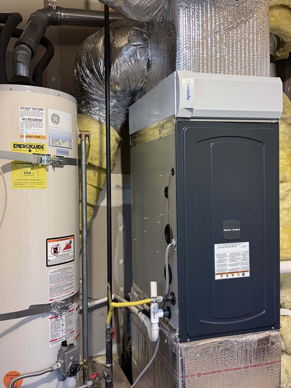Fusion Heating and Cooling furnace installation in Sacramento home