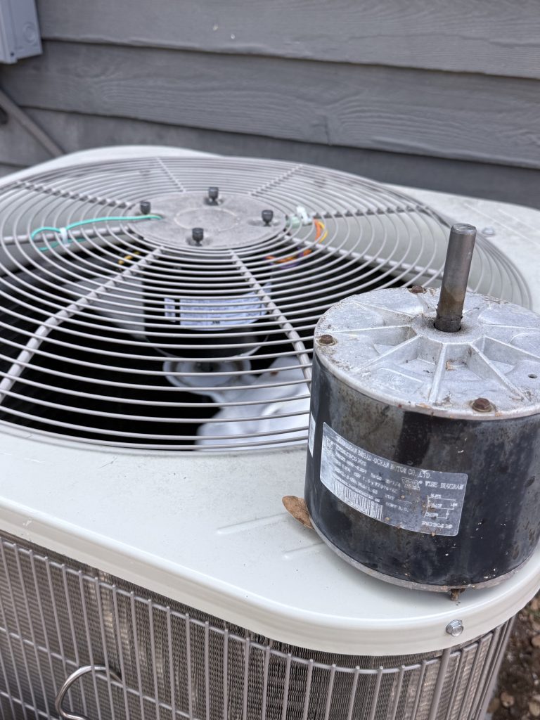 Auburn replacement condenser fan motor installed