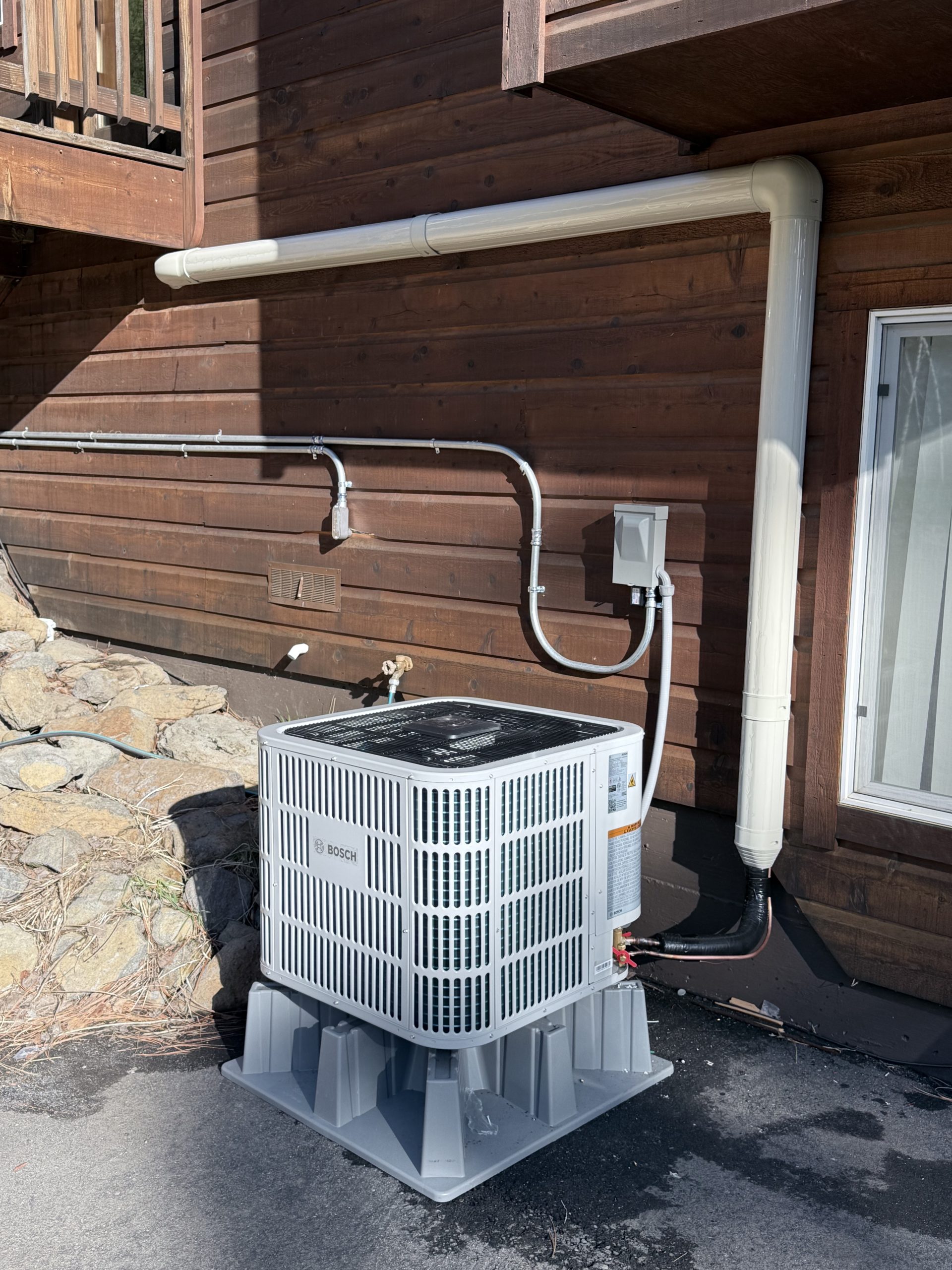 Bosch inverter heat pump upgrade project by Fusion Heating and Cooling